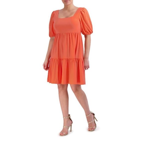 Women’s BCBG Babydoll Tiered Mini Dress Size M - Picture 9 of 9